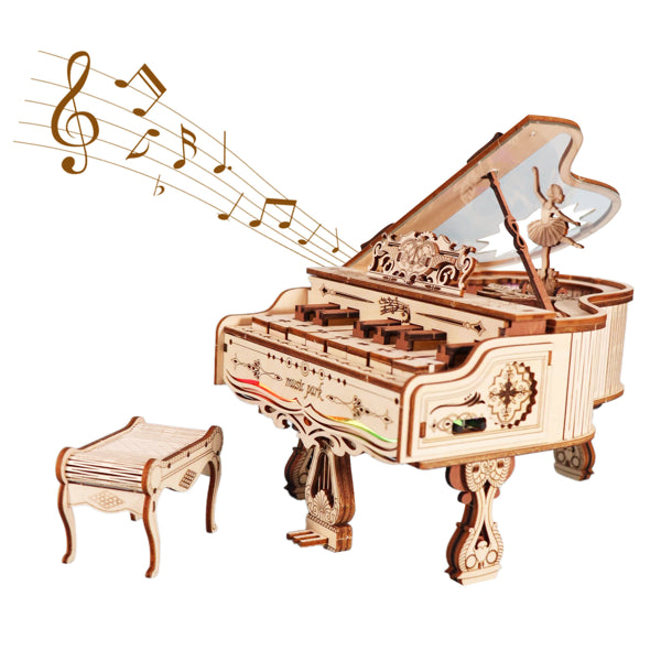 3D drevené piano – kreatívny darček na skladanie 🎹