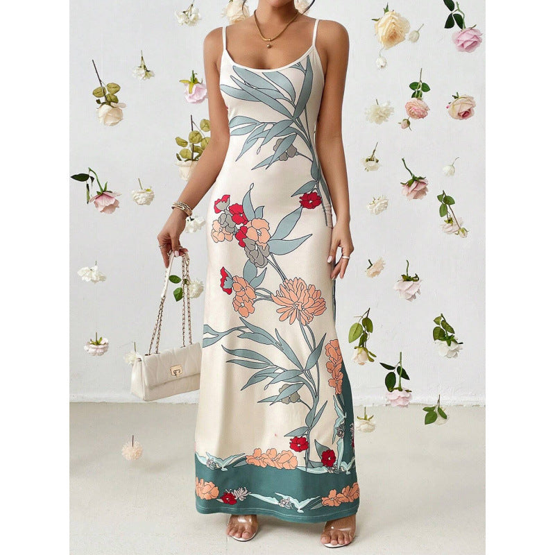 Dámske letné kvetované maxi šaty – elegantné & vzdušné 🌿
