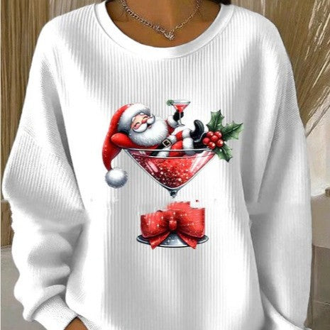 Europe And America Long-sleeved Round Neck Sweater