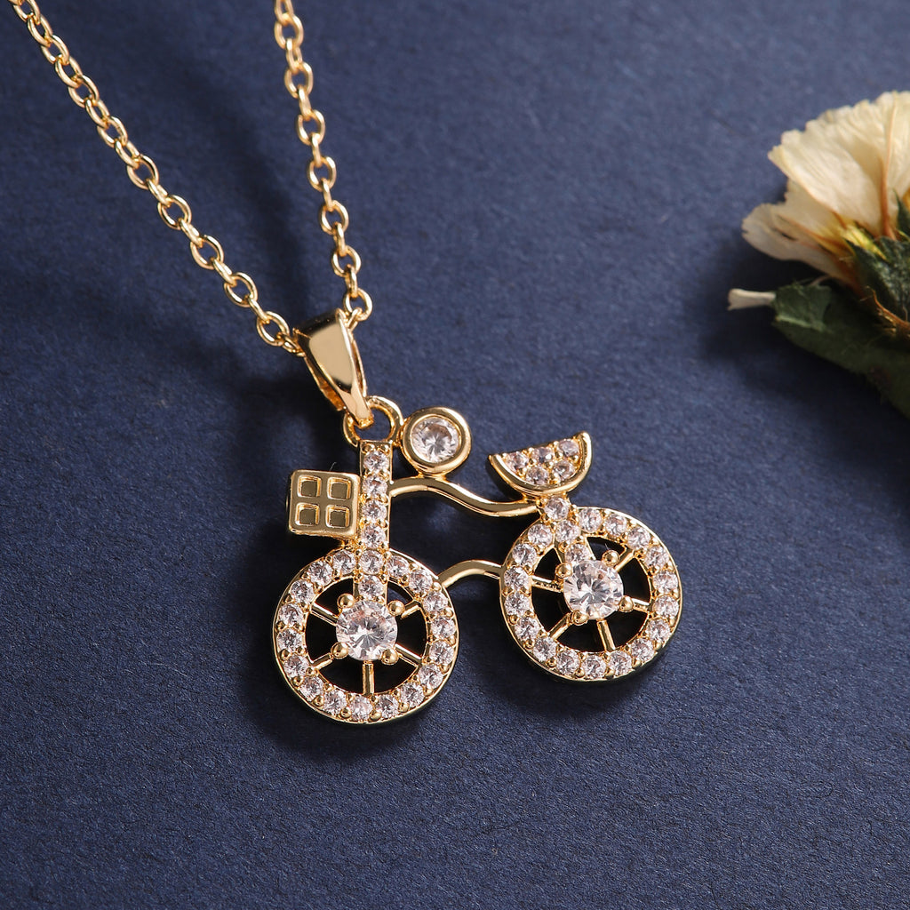 Romantický náhrdelník bicykel – symbol slobody a lásky 💛