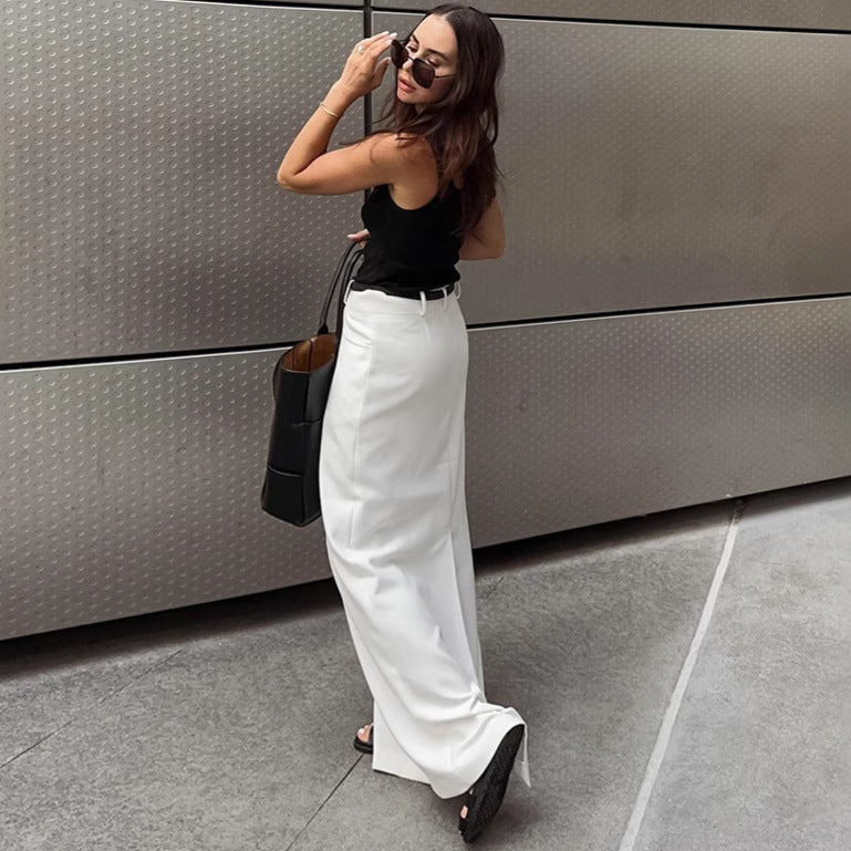 Elegantná dlhá sukňa | Minimalistický straight fit