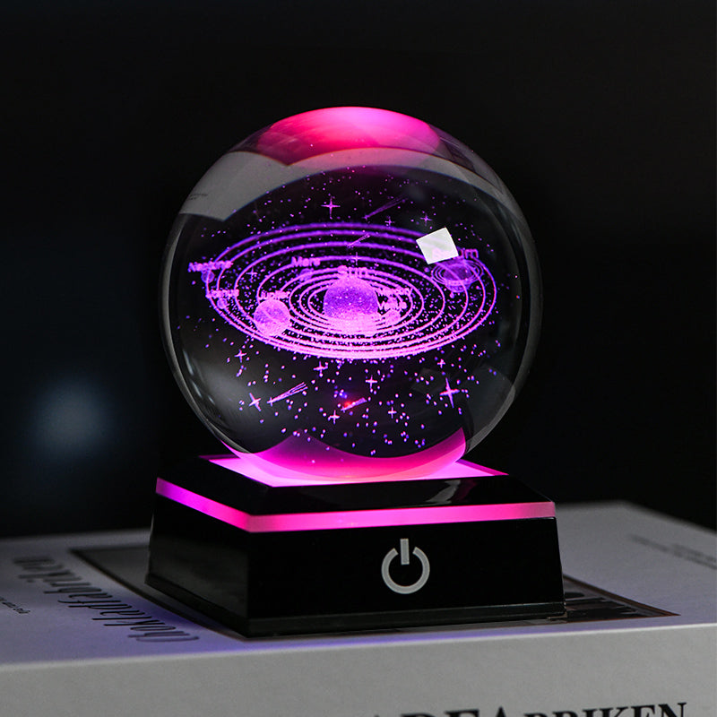 LED krištáľová guľa – magická svetelná dekorácia ✨