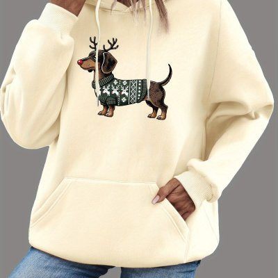 European Size Drop-shoulder Sleeve Casual Sports Hoodie Sweater