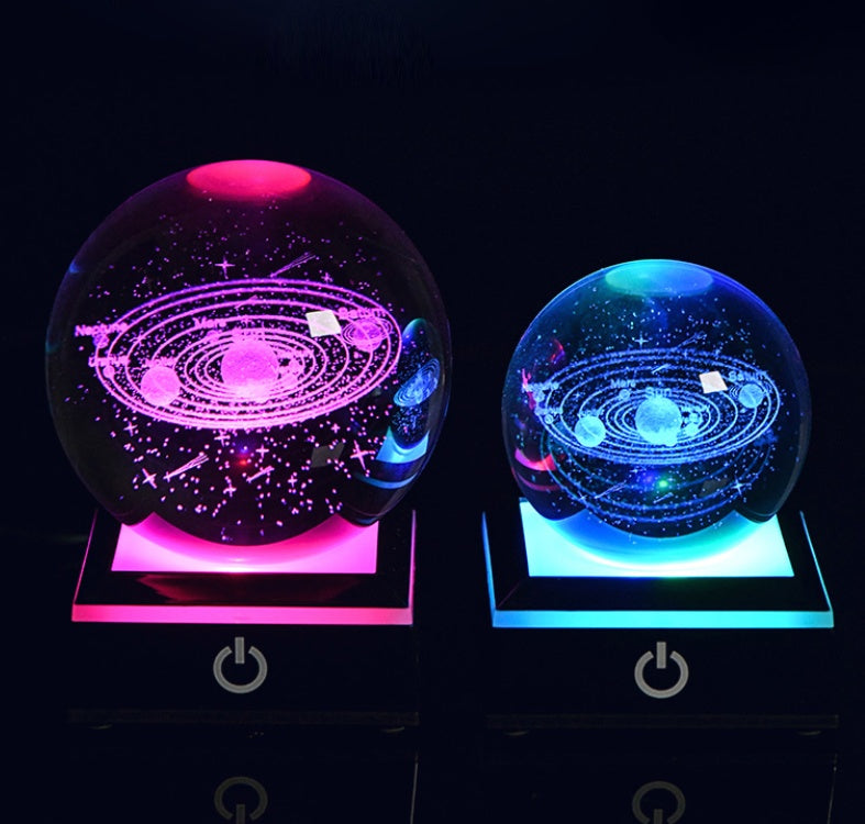LED krištáľová guľa – magická svetelná dekorácia ✨
