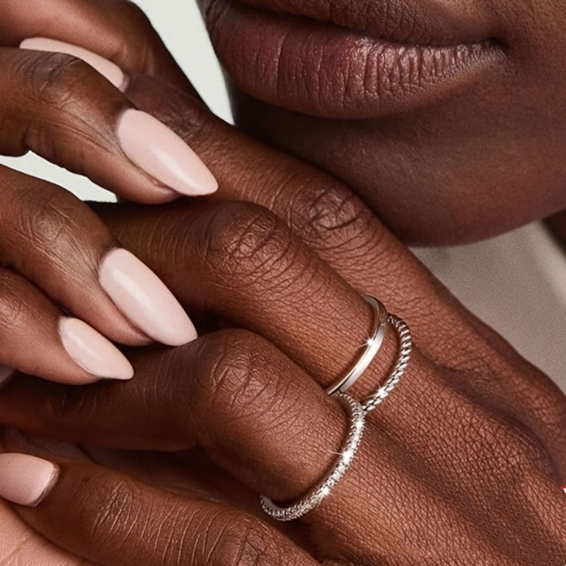 Elegantný set prsteňov (3 ks) – jemný minimalistický štýl 💍