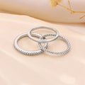 Elegantný set prsteňov (3 ks) – jemný minimalistický štýl 💍