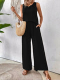 Boho letný set – top + nohavice