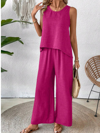 Boho letný set – top + nohavice