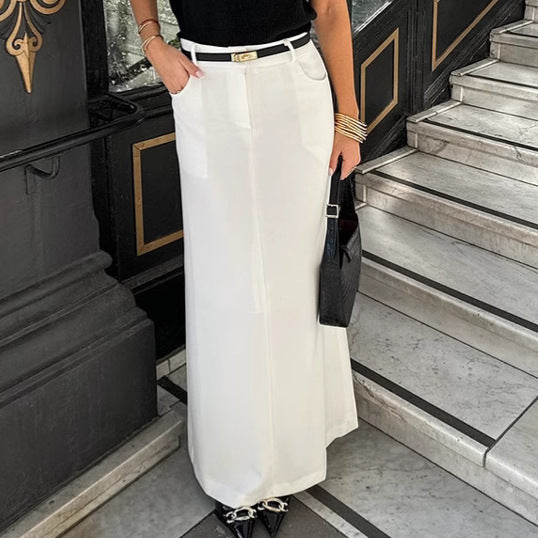 Elegantná dlhá sukňa | Minimalistický straight fit