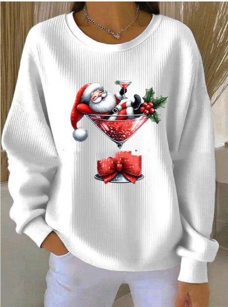 Europe And America Long-sleeved Round Neck Sweater